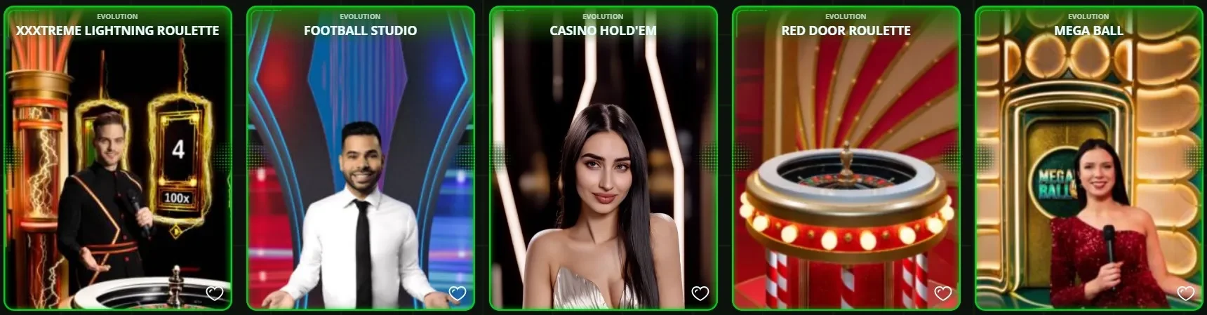 Tischspiele und Live Casino